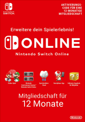 Nintendo Switch Online Mitgliedschaft - 12 Monate | Switch Download Code Nintendo Switch 12 Monate Angebot bei HelloDeals