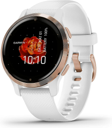 Garmin Venu 2S – schlanke GPS-Fitness-Smartwatch mit ultrascharfem 1,1“ AMOLED-Touchdisplay, Gesundheitsfunktionen, über 25 vorinstallierten Sport-Apps, Garmin Music & Garmin Pay Weiß Venu 2S Single Angebot bei HelloDeals