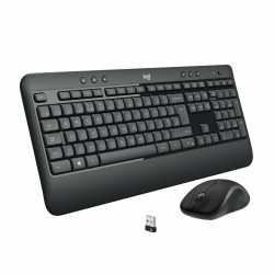 Logitech MK540 Advanced Kabellose Tastatur und Maus Combo für Windows, 2,4 GHz Unifying USB-Empfänger, Sondertasten, 3 Jahre Batterielaufzeit, Für PC, Laptop, QWERTZ-Layout - Schwarz Angebot bei HelloDeals