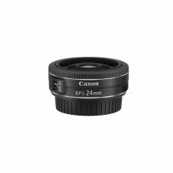 Canon EF-S 24mm F2.8 STM Pancake-Objektiv (52mm Filtergewinde) schwarz, EF-S2428STM Single Angebot bei HelloDeals