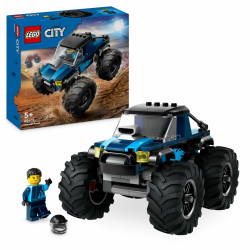 Lego City Blauer Monstertruck, Offroad-Auto-Spielzeug, Fahrzeug-Set mit Rennfahrer-Minifigur, fantasievolles Rennauto-Spielzeug, lustiges Geschenk für Jungs und Mädchen ab 5 Jahren 60402 Single Angebot bei HelloDeals