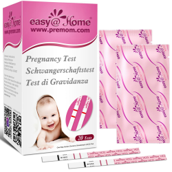 Easy@Home 20 x Schwangerschaftstest Frühtest 10 miu/ml - Empfindliches und Schnelles Test - Frühschwangerschaftstest Ultra Frühtest Schwangerschaft Streifen (20 HCG Tests) 1 stück (20er Pack) Angebot bei HelloDeals