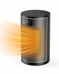 PALINTH Heizlüfter Energiesparend, 1500W Raum Leise Heizung Elektrisch für Home Low Energy, 3 Modi Tragbare Keramik Heizlüfter mit Thermostat, Überhitzung & Tip Over Schutz, 8H Timer, für Indoor 25.4CM Angebot bei HelloDeals