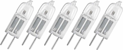 Osram 5er Pack Halostar Starlite 64425 S 20 Watt 12 Volt G4 warmweiß 2800 Kelvin | Halogen-Stiftsockellampe dimmbar | 300 Lumen Angebot bei HelloDeals
