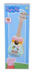 Eichhorn - Peppa Pig Holz Ukulele 43cm lang, fördert die auditive Wahrnehmung, 4 Nylonsaiten, stimmbar, aus Kiefernholz, Birkensperrholz, ab 3 Jahren Angebot bei HelloDeals