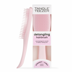 Tangle Teezer Ultimate Detangler Millennial Pink, Eine Haarbürste für trockenes & nasses Haar mit flachem Griff für idealen Halt Angebot bei HelloDeals