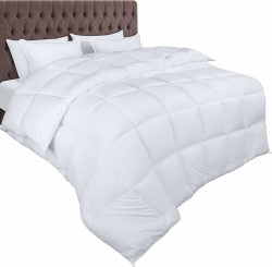 Utopia Bedding Bettdecke 200 x 200 cm, Ganzjahresdecke 370 GSM Füllung, atmungsaktive Schlafdecke, Steppdecke, Super Weiche Kuschelige (Weiß) 200 x 200 cm Weiß Angebot bei HelloDeals