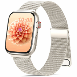Jiamus Armband Kompatibel mit Apple Watch Armband 40mm 41mm 38mm 42mmm(Series10).Magnetisch Metall Edelstahl Ersatzarmband Damen Herren für iWatch SE Ultra Series10 9 8 7 6 5 4 3 2 1 Polarstern 38mm/40mm/41mm/42mm(Series 10) Angebot bei HelloDeals