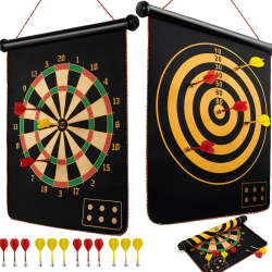 Magnetisch Dartscheibe Kinder mit 12 Sicheren Darts，Doppelseitige Dartboard Geschenke für Kinder 4 5 6 7 8 9 10 11 12 Jahre Indoor Outdoor Spiel Angebot bei HelloDeals