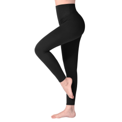 SINOPHANT Leggings Damen High Waist - Blickdicht Leggins mit Bauchkontrolle für Sport Yoga Gym #1er Pack Schwarz S-M Angebot bei HelloDeals