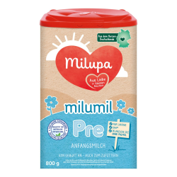 Milupa Milumil Pre – Anfangsmilch von Geburt an – Baby-Milchpulver – Mit wichtigen Nährstoffen und ohne Palmöl – 1 x 800 g 800 g (1er Pack) Milumil Pre Angebot bei HelloDeals