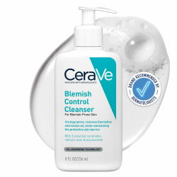 CeraVe Schäumendes Reinigungsgel für das Gesicht, Porentiefe Reinigung bei unreiner und zu Akne neigender Haut, Mit Salicylsäure, weißer Tonerde und Niacinamid, 236 ml Angebot bei HelloDeals