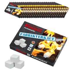 FLAMMBURO 1152 Stück Anzündwürfel Paraffin (24x48 Würfel) vom Deutschen Hersteller, Grillanzünder, Kaminanzünder, Ofenanzünder, Würfel, Anzündwolle, Made in Germany - 24 Schachteln x 48 Anzündwürfeln 24 x 48 Würfel Angebot bei HelloDeals