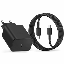 45W Schnellladegerät Ladekabel für Samsung Galaxy S24 S23 S22 S21 S20 FE S10 S9 S8 A55 A54 A53 5g A52 A51 A50 A34 A33 A23 A13 A12,2M USB C Schnellladekabel mit Netzteil Ladegerät Adapter Fast Charger Schwarz Angebot bei HelloDeals