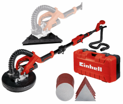 Einhell Trockenbauschleifer TE-DW 225 X (750 W, wechselbarer Schleifteller, Bürstenkranz gefedert, bis 165 cm Teleskop-Stiel, inkl. Schleifscheiben + Gitterleinen im Koffer) Angebot bei HelloDeals