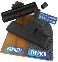 STONE REEF Premium Staubsaugerdüse für Rohre von 32-35 mm, Staubsauger Aufsatz, Staubsauger Bürste, Staubsaugerbürste Universal, kompatibel mit Staubsauger Kärcher, Siemens, Bosch etc. Staubsaugerdüse Universal kompatibel Angebot bei HelloDeals