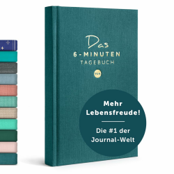 6-Minuten Tagebuch für Erwachsene (Das Original) - Dankbarkeitstagebuch, Wissenschaftlich Fundiertes Journal Buch - Achtsamkeitstagebuch für Mehr Resilienz & Selbstliebe Petrol Angebot bei HelloDeals