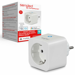 Sengled Smart Plug, für Matter geeignet, funktioniert mit Alexa, sofortige Kopplung, unterstützt bis zu 2300 W, Matter-kompatible Plattform erforderlich, 2,4 GHz, WLAN, 1er-Pack Angebot bei HelloDeals