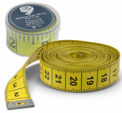 Everhomely® 2 in 1 - Massband Maßband cm + INCH Schneidermaßband 150 cm in Aufbwahrungsbox Angebot bei HelloDeals