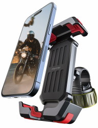 Pnitri Handyhalterung Fahrrad, Fahrrad Handyhalterung Lenker [2024 Verbessertes 3S Installation], Motorrad Handyhalterung, Universal Handyhalter Fahrrad für iPhone, Samsung Smartphones Angebot bei HelloDeals