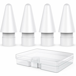 Delidigi 4 Stück Apple Pencil Spitze Hochempfindlicher Spitzen Ersatzspitzen Nibs für Apple Pencil 2. / 1. Generation, Apple Pencil Pro/USB C (Weiß) Angebot bei HelloDeals