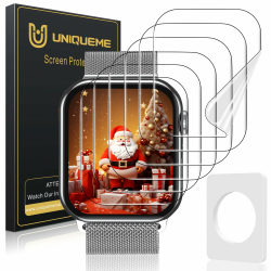 UniqueMe für Apple Watch 40 mm Series 6/5/4/SE Schutzfolie, 6 Stück Flexible TPU Folie, Maximale Abdeckung Selbstheilung Displayschutz Folie für iWatch 40 mm Transparent 40mm Angebot bei HelloDeals