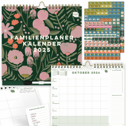 Boxclever Press Familienplaner 2025 6 Spalten. Kalender 2025 Wandkalender mit Wochenansicht. Wandkalender 2025 ab sofort nutzbar bis Dez’25. Familienkalender 2025 mit Listen, Tasche & Stickern. 24/25 Angebot bei HelloDeals