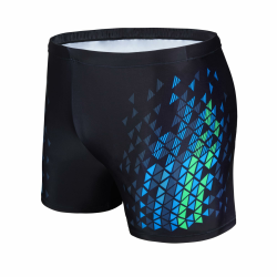 AMZSPORT Badehose Herren Kurz Schwimmhose Eng Wassersport Badeshorts M 114006-schwarzblau Angebot bei HelloDeals