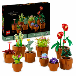 LEGO Icons Mini Pflanzen, 9 künstliche Blumen zum Bauen, Botanical Collection Sammel-Set für Erwachsene mit baubarem Terrakotta-Topf, Wohndeko, Geschenk für Frauen und Männer 10329 Angebot bei HelloDeals