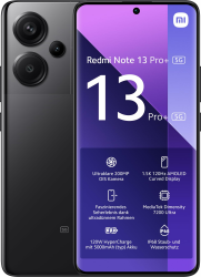 Xiaomi Redmi Note 13 Pro+ 5G Smartphone, 12+512GB, Handy ohne Vertrag, 6,67" 1,5K AMOLED Display, 5.000 mAh, 200MP Kamera, Dual-SIM, Black Black 12+512 Note 13 Pro+ 5G Angebot bei HelloDeals