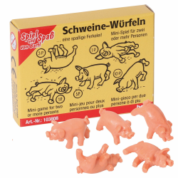 Bartl 103808 Mini-Spiel Schweine-Würfeln | Das beliebte Minispiel für unterwegs mit Freunden Angebot bei HelloDeals