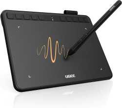 UGEE S640 Grafiktablett für PC 6.3 X 4 Inch, Dital zeichenpad mit Stift 8192 Druckempfindlichkeit 10 Express-Tasten Stifttablett Kompatibel mit Windows Mac Linux Angebot bei HelloDeals