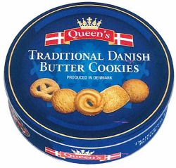 Queen`s Danish Butter Cookies, Traditionelle dänische Butterkekse, 500 g 500 g (1er Pack) Angebot bei HelloDeals