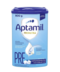Aptamil Pronutra PRE – Anfangsmilch von Geburt an, Mit DHA, Nur Laktose, Ohne Palmöl, Babynahrung, Milchpulver, 1x 800 g 800 g (1er Pack) Anfangsmilch von Geburt Angebot bei HelloDeals