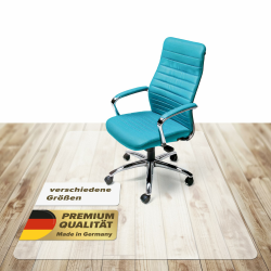 Kaiser Bodenschutzmatte Bürostuhl Unterlage Größe 90 x 120 cm - Unterlage Schreibtischstuhl transparent - Schutzmatte Bürostuhl rutschfest - Stuhlunterlage Made in Germany PET für Hartboden 90 x 120 cm Angebot bei HelloDeals