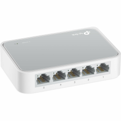 TP-Link TL-SF1005D 5-Port Fast Ethernet-/Netzwerk-/Lan Switch (10/100Mbit/s, automatische Geschwindigkeits- und Duplexanpassung, Plug-und-Play, Auto-MDI/MDIX, lüfterlos) weiß 5-Ports Angebot bei HelloDeals