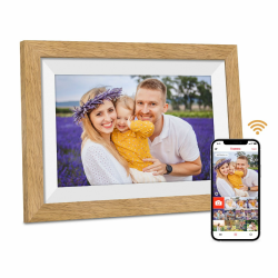 Digitaler Bilderrahmen WLAN mit 32GB Speicher, 10.1" Elektronischer Bilderrahmen 1280 * 800 IPS Touchscreen, Auto-Rotate,Fotos/Videos sofort über Frameo APP Teilen, Geschenke für Frauen Weihnachten Log mit weißer Mattfarbe Angebot bei HelloDeals