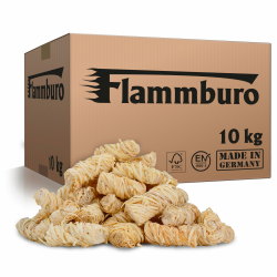 FLAMMBURO (10kg = ca. 800 Stück) Anzündwolle für Kamin, Ofen und Grill – Ökologischer Holzanzünder, Kaminanzünder, Grillanzünder, Anzünder Holzwolle Varianten: (3kg) / (5kg) / (15kg) 10.0 Kilogramm Angebot bei HelloDeals