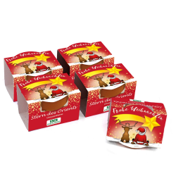 Bull & Bear 5er Set Mini Pflanzset 'Frohe Weihnachten' mit Samen für Stern des Orients im Topf 4,5cm, Chrysantheme Anzuchtset mit Pflegeanleitung 5 Stück Frohe Weihnachten' Stern des Orients Angebot bei HelloDeals