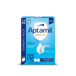 Aptamil Pronutra Anfangsnahrung Pre, von Geburt an, ohne Palmöl, mit schonendem Lactofidus Prozess, Vorratspack 1,2kg 1.2 kg (1er Pack) Angebot bei HelloDeals