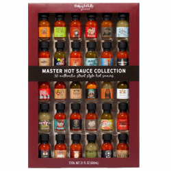 Thoughtfully - Hot Sauce Geschenkset - Probierset Mit 30 Verschiedenen Scharfen Saucen - Weltweit Inspiriert Angebot bei HelloDeals