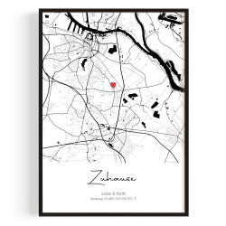 Einzugsgeschenk für Wohnung und Haus | Personalisiertes Koordinaten Deko Wohnzimmer oder auch als Personalisierte Geschenke | Wanddeko Wohnzimmer & Bilder Wohnzimmer Deko | Einzugsgeschenke Wohnung Zuhause Angebot bei HelloDeals