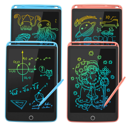 SUNLU LCD Schreibtafel 4 Pack, 8.5 Zoll Tablet für Kinder und Erwachsene, Bunter Bildschirm, Doodle Pad mit Abschließbar Löschen-Taste, Digitale Tafel mit Magnet, Blau*2+Rosa*2 Blau+Blau+Rosa+Rosa Angebot bei HelloDeals