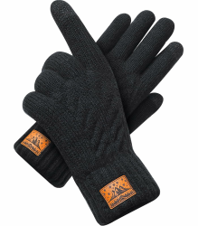 CHENMEI Winterhandschuhe Strickhandschuhe für Herren Damen - Touchscreen Wollhandschuhe, Warme Winterhandschuhe mit Fleecefutter,Wintergeschenke Outdoor für Männer und Frauen Tiefschwarz Angebot bei HelloDeals