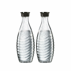 SodaStream 0,7L Crystal Glaskaraffe | Spülmaschinenfest | Kompatibel mit Crystal & Penguin | Elegantes Design | 2er-Pack, Glas Angebot bei HelloDeals