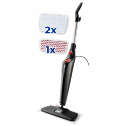 Vileda Steam Plus XXL Dampfreiniger mit PowerPad, hygienische Bodenreinigung von großen Flächen, entfernt bis zu 99,9% der Bakterien und Viren, für alle Böden, Eco-Verpackung Angebot bei HelloDeals