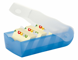 HAN genial einfach Vokabeln lernen dank 5-Fächer-Lernsystem, Karteikasten, Transluzent/Blau, DIN A7, 997-643 A7 CROCO transluzent / blau Angebot bei HelloDeals