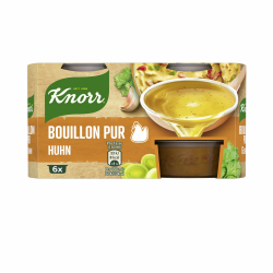 Knorr Bouillon Pur Huhn leckere Hühnerbouillon mit vollem Geschmack 6x 28 g Bouillon Pur Huhn 168 g (1er Pack) Angebot bei HelloDeals