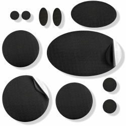 aZengear Reparaturflicken für Daunenjacken | Vorgeschnittener, selbstklebender, wasserdichter, reißfester Polyester-Stoffflicken zum Reparieren von Löchern in Kleidung und Zelten (11 Stück, Schwarz) Angebot bei HelloDeals