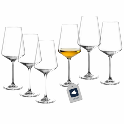 LEONARDO HOME Weißweingläser PUCCINI (6er Set) • Kratzfeste Weingläser (560 ml) • Spülmaschinenfest & Langlebig • Zeitlose Gläser für Weißwein • Modernes Design • Weißwein-Glas Puccini • 069553 Weißweingläser 560 ml Angebot bei HelloDeals